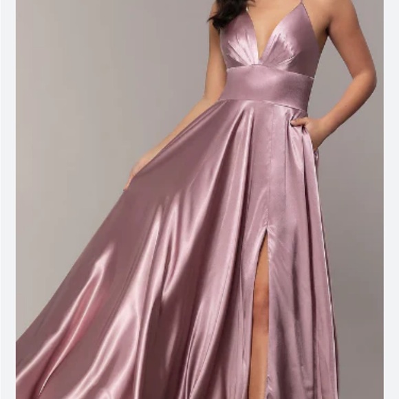 Beautiful Faviana Glamour formal lilac/rose gown size 6 - Picture 3 of 6